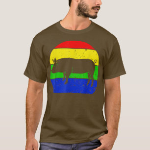 Retro Pig Vintages Schwein Silhouette Bauer Tierlo T-Shirt