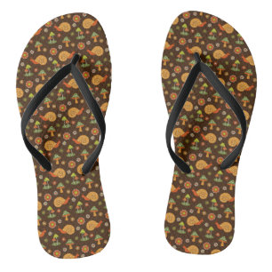 Retro-Pilze & Schnecken Cocktails Flip Flops