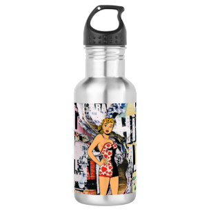 Retro Pin-Up Street Pop Flasche Edelstahlflasche