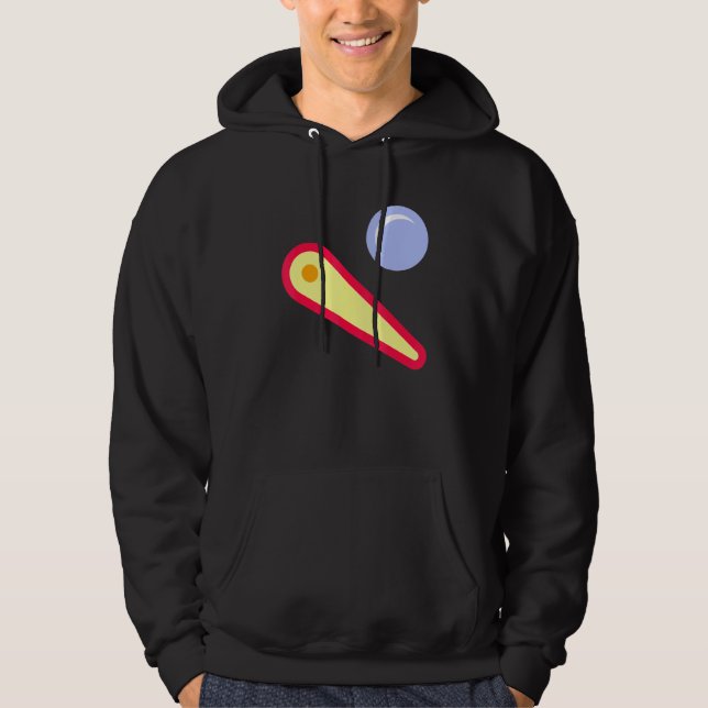 Retro Pinball Wizard Arcade Player Spiel Vintag Hoodie (Vorderseite)