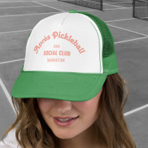 Retro Pink Après Pickle Ball Social Club Grün 