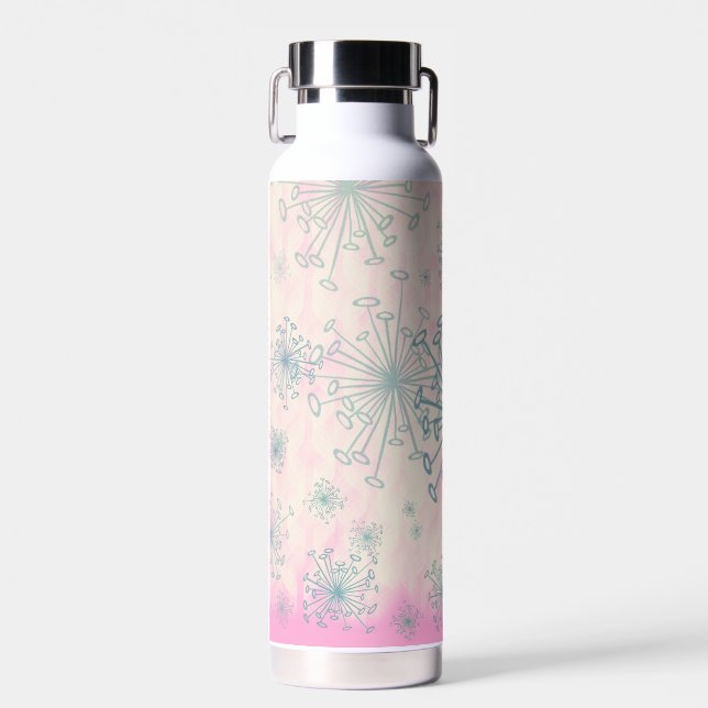 Retro Pink Atome Vakuumflasche Trinkflasche (Vorne)
