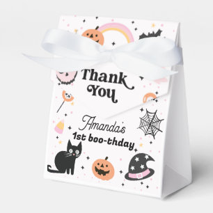 Retro Pink Black Halloween Geburtstag Geschenkschachtel