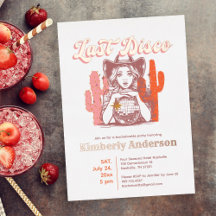 Retro Pink Cowgirl Letzte Disco Junggeselinnen-Abs