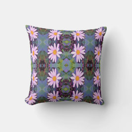 Retro Pink Daisy Blume Pattern Kissen