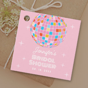 Retro Pink Diskothek Ball 70er 80er Themenhotel Br Geschenkanhänger