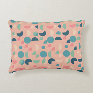 Retro Pink farbenfrohe moderne geometrische Tribal Dekokissen