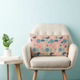 Retro Pink farbenfrohe moderne geometrische Tribal Lendenkissen
