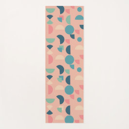 Retro Pink farbenfrohe moderne geometrische Tribal Yogamatte