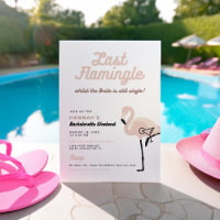 Retro Pink Flamingo Last Flamingle Bachelorette