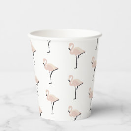 Retro Pink Flamingo Last Flamingle Brautparty Pappbecher