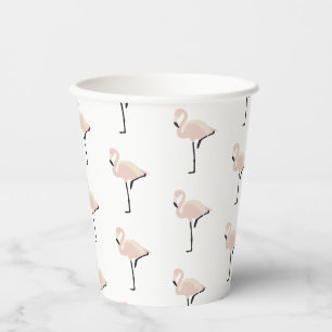 Retro Pink Flamingo Last Flamingle Brautparty Pappbecher