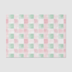 Retro Pink Grün Niedlich Weihnachten Seidenpapier