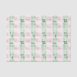 Retro Pink Grün Niedlich Weihnachten Seidenpapier