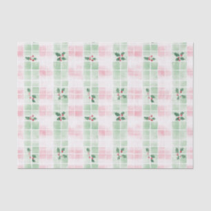 Retro Pink Grün Niedlich Weihnachten Seidenpapier