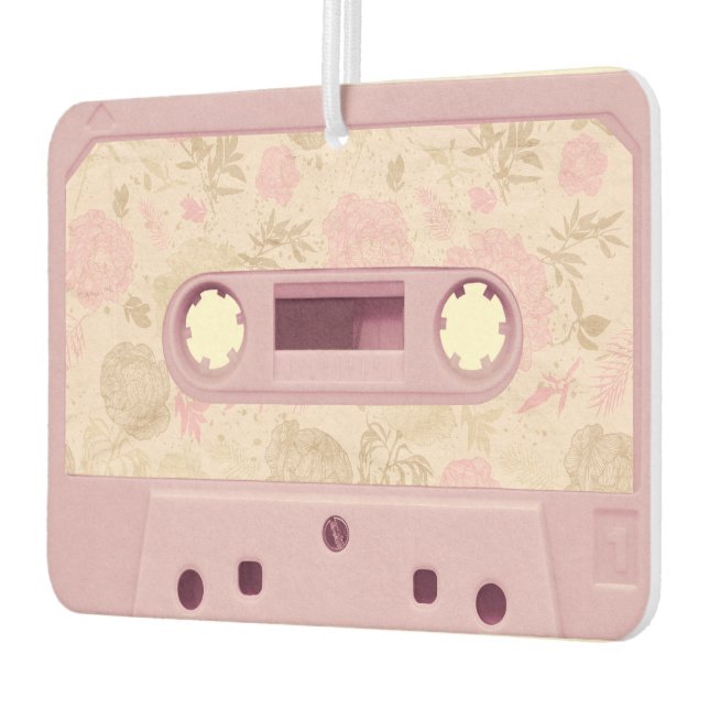 Retro Pink Kassettenband Air Freshener Autolufterfrischer (Links)