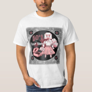 Retro Pink Pudel T-Shirt