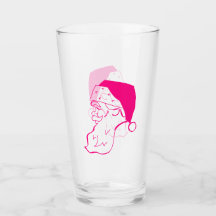 Retro Pink Santa