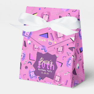 Retro Pink Tamagotchi Geburtstags-Gefälligkeitsbox Geschenkschachtel