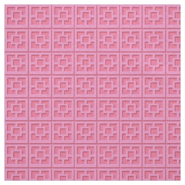 Retro Pink Trellis Stoff (Muster)