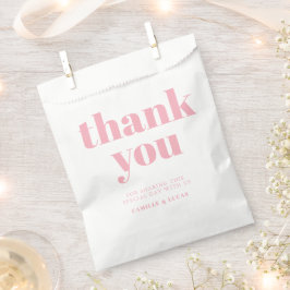Retro Pink trendige Gastgeschenk Hochzeit Tasche Geschenktütchen
