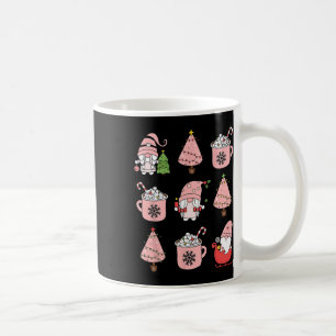 Retro Pink Weihnachts-Gnom Pfefferminz-Eiskaffee C Kaffeetasse
