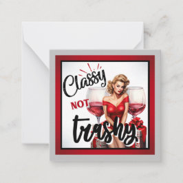 Retro Pinup Classy nicht Trashy Mitteilungskarte