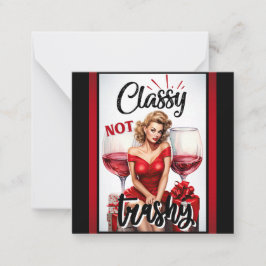 Retro Pinup Classy nicht Trashy Mitteilungskarte