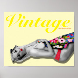 Retro Pinup Girl Museo Cantonale d'Arte Vintage La Poster