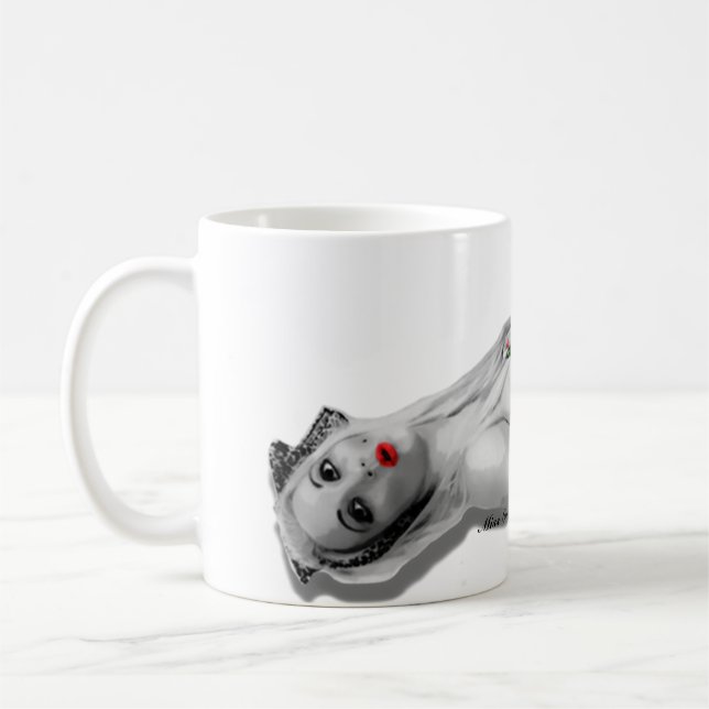 Retro Pinup Girl Tasse (Links)