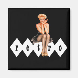 Retro Pinup Magnet