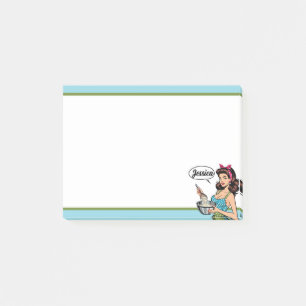 Retro Pinup_ Mit Freundlichkeit Post-it Klebezettel
