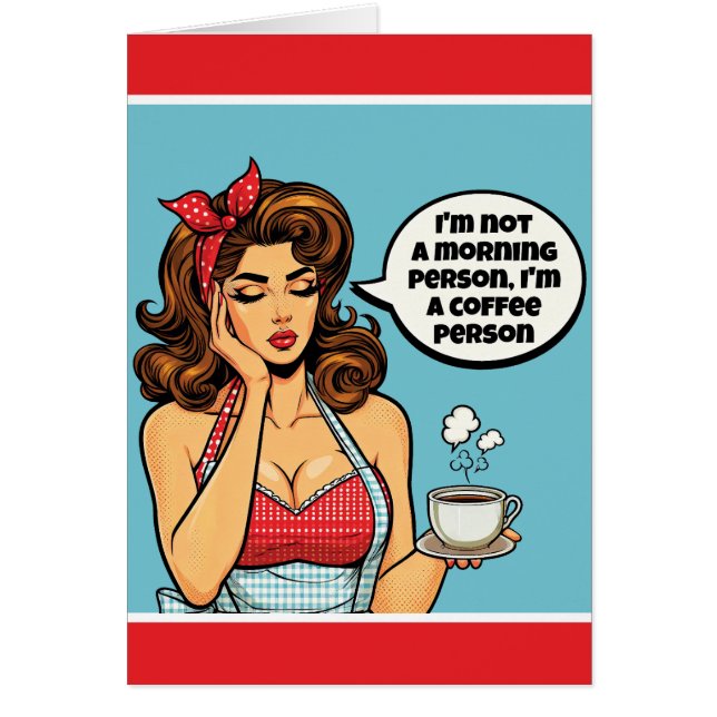 Retro Pinup_ Morgenmensch (Vorne)