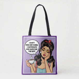 Retro Pinup_ Rise und Shine Tasche