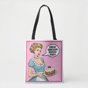 Retro Pinup_ täglich serviert Tasche
