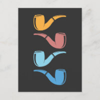 Retro Pipe Rauchen farbenfrohe Rohre Raucher