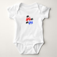 Retro-Pixel-Alien-Baby-Bodyanzug;Süßer Arcade-Stil