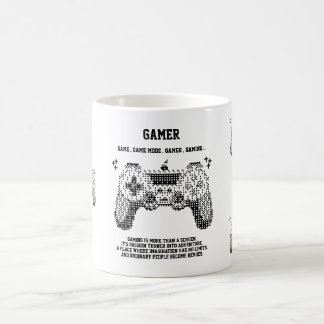 Retro-Pixel-Gamer-Joystick-Tassendesign Kaffeetasse