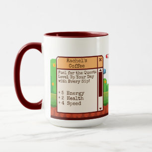Retro Pixel Gaming Personalisiert Tasse