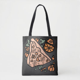 Retro Pizza mit Pumpkin-Drehung Tasche