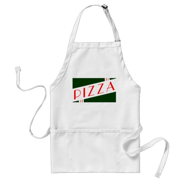 Retro-Pizza Schürze (Vorne)