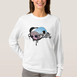 Retro pj : behalt deinen Kopf nach oben T-Shirt