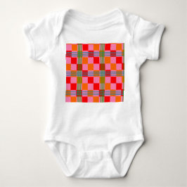 Retro Plaid  Baby Strampler