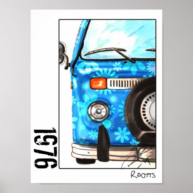 Retro-Plakat Poster (Vorne)