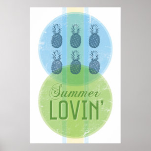 Retro-Plakat Sommerliebe Poster