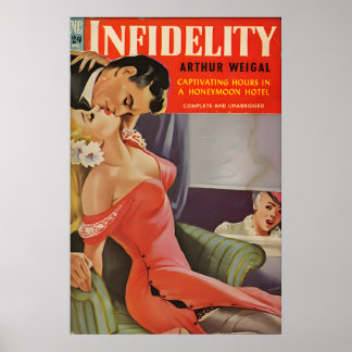 Retro-Plakat und Leinwand mit Pin-Up-Girl aus den Poster