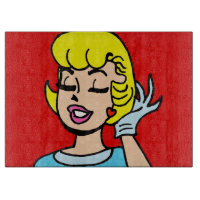 Rétro planche à découper de beauté de présentation