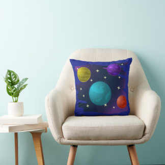 Retro-Planeten Kissen