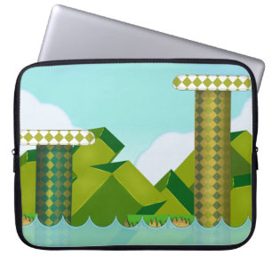 Retro-Plattform-Spiel Laptopschutzhülle