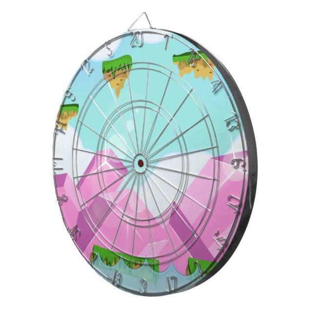 Retro-Plattformspiel Dartscheibe (Vorderseite rechts)